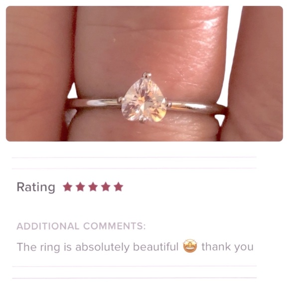 🚨50% off! Great for Daughters! 5A & 925 Sterling Silver Ring .67ct. - Picture 2 of 16